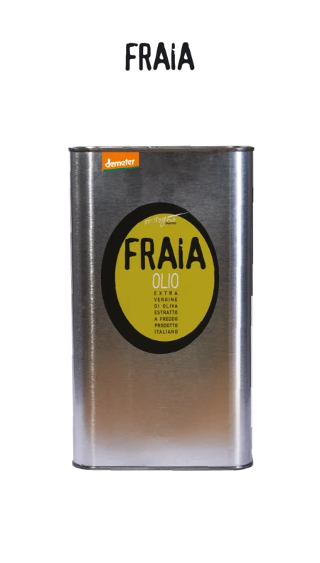 FRAIA Olio extravergine di oliva 3L Biologico e Biodinamico