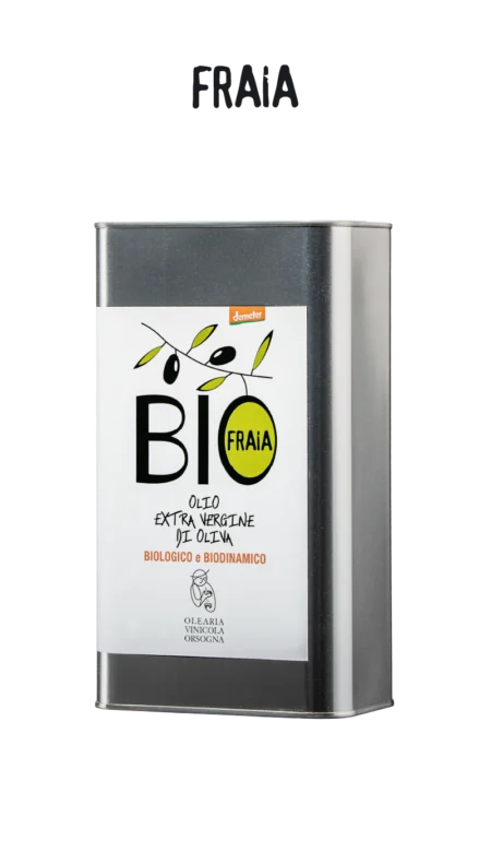 FRAIA Olio extravergine di oliva 3L biologico e biodinamico
