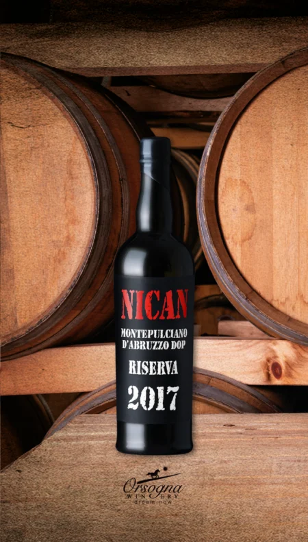 ORSOGNA WINERY <br>NICAN MONTEPULCIANO D’ABRUZZO DOP<br> RISERVA 2017