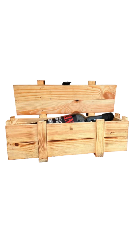 Cofanetto in legno 1 bottiglia per Nican Riserve